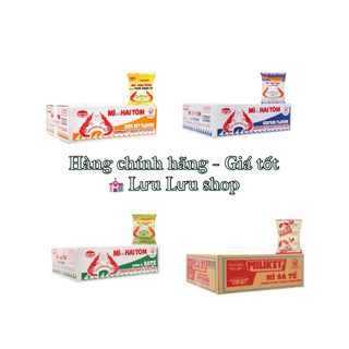 Thùng 30 gói mì giấy Miliket tôm chua cay/ sate tôm / Hải sản