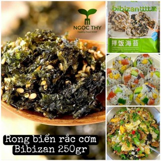  Rong biển rắc cơm trộn bibimbap nắm cơm ăn healthy Bibizan gói to 250gr 