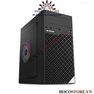 Vỏ case văn phòng tiện lợi thiết kế nhỏ gọn, hỗ trợ main board microatx/miniatx - spcc black coating | hoco store pc
