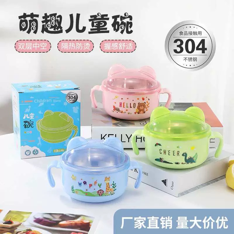 Tô bát cốc ly inox 304 Hello Kitty Doremon Doraemon