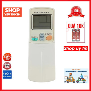Điều khiển remote từ xa dùng cho điều hòa Daikin -3 power-tặng kèm pin-đầu bấm điều hòa Daikin -3 power