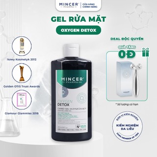 Gel Rửa Mặt Kim Cương Than Hoạt Tính Detox Da Mincer Pharma Oxygen Detox Purifying Carbo-Gel 250ml
