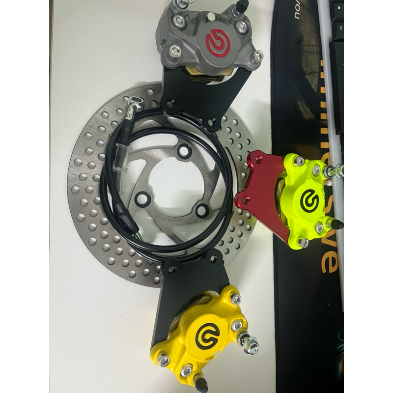 Combo phanh đĩa trước xe điện Xmen phuộc zin