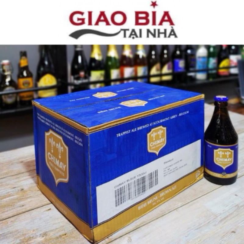 Bia Chimay xanh - nhập khẩu Bỉ - 1 thùng 12 chai 330ml