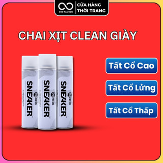 Chai xịt tạo bọt vệ sinh giày Sneaker cao cấp, phụ kiện vệ sinh giày OXO FASHION