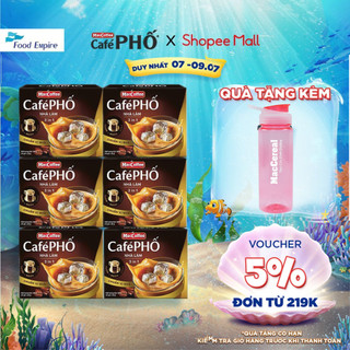 Combo 6 hộp Cà phê Phố Nhà làm - MacCoffee (hộp 10 gói x 28g)