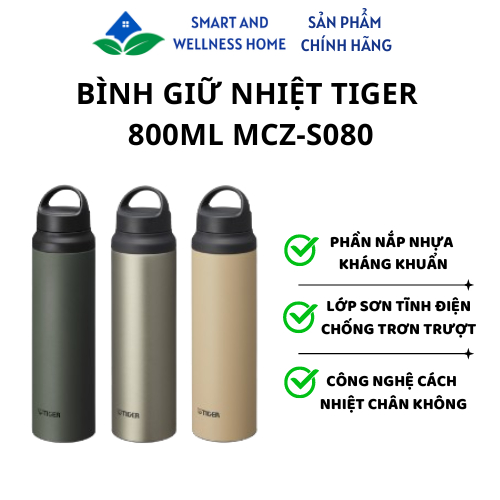 Bình Giữ Nhiệt Tiger 800ml MCZ-S080 - Bảo hành 12 tháng