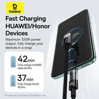 Cáp Sạc Nhanh Baseus Gem Fast-Charging Data Cable USB to Type-C 100W