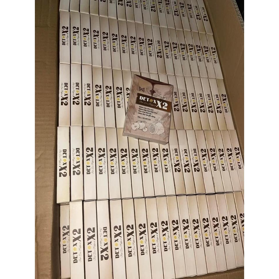 Giảm Cân Detox X2 Hỗ Trợ Đào Thải Mỡ ,Giảm cân chính hãng, an toàn - hiệu quả