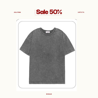 Áo phông cotton co giãn cổ tròn oversize unisex thoáng mát giặt máy By Jolie Byjolievn