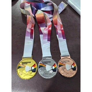 Huy chương cầu lông kim loại cao cấp badminton match