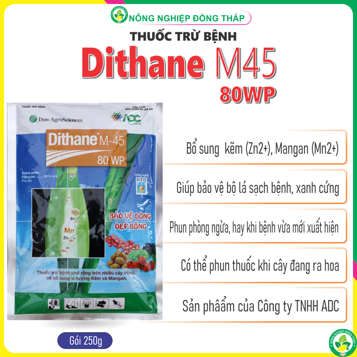 Thuốc Dithane M-45 80WP gói 250g