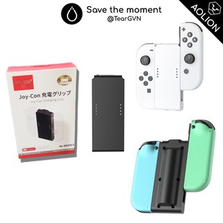  Grip sạc tích hợp pin 3400mAh AOLION cho Joycon Nintendo Switch OLED   Switch 1 