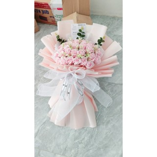 Bó hoa sáp thơm hàn quốc 20 bông gói bằng  giấy xịn không nhăn bó theo yêu cầu quà tặng