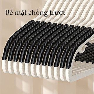 Bộ 10 Móc Treo Quần Áo đầu xoay 360 độ Chống Trượt Chất Liệu Nhựa Chịu Lực - Móc Treo Quần Áo