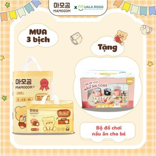 Combo 3 bịch bỉm hữu cơ MAMOGOM Premium Care bỉm dán/quần thấm hút
