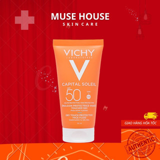 Kem Chống Nắng Vichy Capital Soleil Dry Touch Không Màu Không Gây Nhờn Rít 50ml -  Muse House
