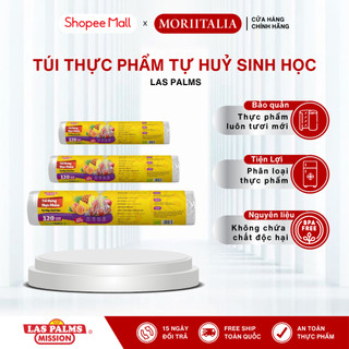 Túi Đựng Thực Phẩm LAS PALMS Tự Huỷ Sinh Học (120 túi/Cuộn) - Nhiều kích thước, An toàn tiện lợi