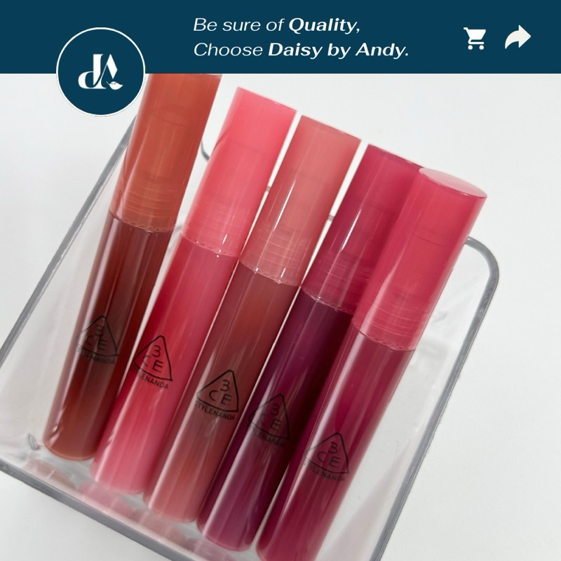 [Màu Youth] Son kem lì 3CE Drop Glow Gel & Blur Water Tint #DaisybyAndy