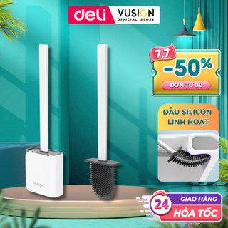 Chổi Cọ Nhà Vệ Sinh Có Đế Deli Cây Cọ Bồn Cầu Silicon Siêu Sạch Mặt Đáy Có Lỗ Thoát Nước Lỗi 1 Đổi 1