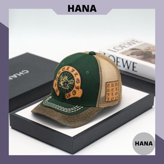 Mũ lưỡi trai nam nữ, Nón Kết True Religion Thêu Ông Địa Logo U phối lưới phong cách độc lạ cá tính M334