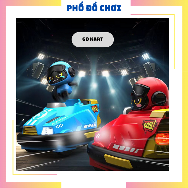 Bộ Đồ Chơi Xe Đụng Go Cart, Kèm Bộ Điều Khiển Từ Xa 2.4 Ghz, Bộ Đồ Chơi Nhóm…