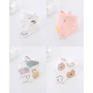 Khăn yếm tam giác cotton giữ ấm cổ cho bé trai bé gái