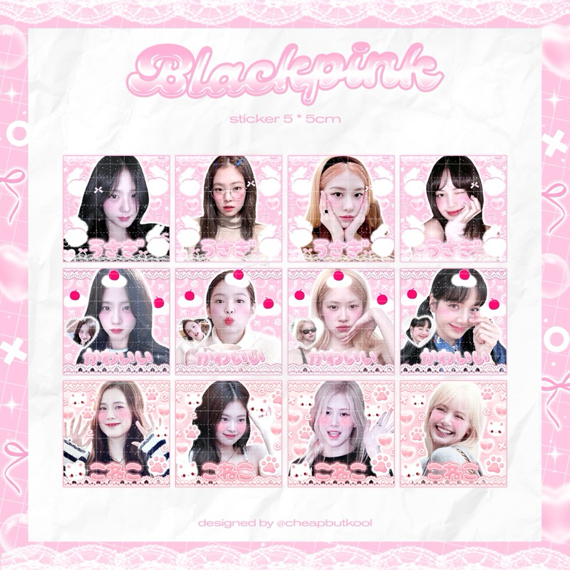 STICKER BLACKPINK NHIỀU MẪU / PACK MIX STICKER BLACKPINK NIÊM PHONG / CHEAPBUTKOOL