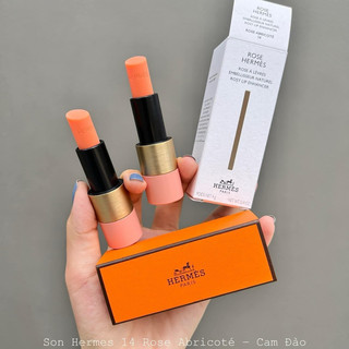 [CHÍNH HÃNG 100%] SON HERMES 14 ROSE ABRICOTE CAM ĐÀO