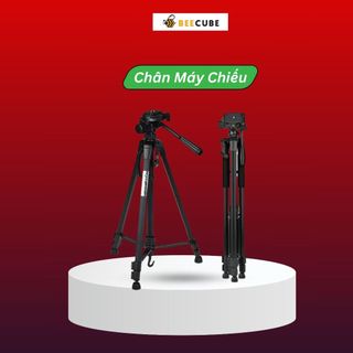 Chân máy chiếu BEECUBE Tripod 360° khung nhôm Cao Cấp - Chịu Lực Tốt - tải trọng 3kg có túi đeo tặng kèm kẹp điện thoại