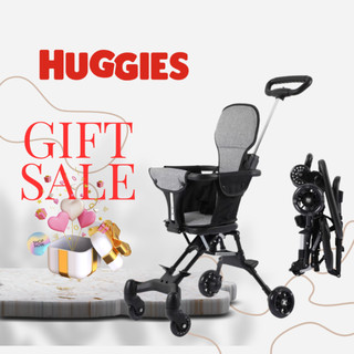 [Quà tặng không bán] Xe Đẩy Huggies Gấp Gọn Du Lịch Cho Em Bé Kèm Đệm Lót