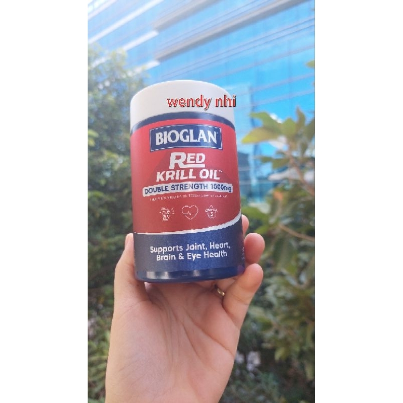 Viên uống omega 3 nhuyễn thể bill úc Bioglan red krill oil 60 viên