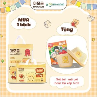 Bỉm hữu cơ MAMOGOM Premium Care bỉm dán/quần công nghệ Hàn Quốc mềm mại thấm hút