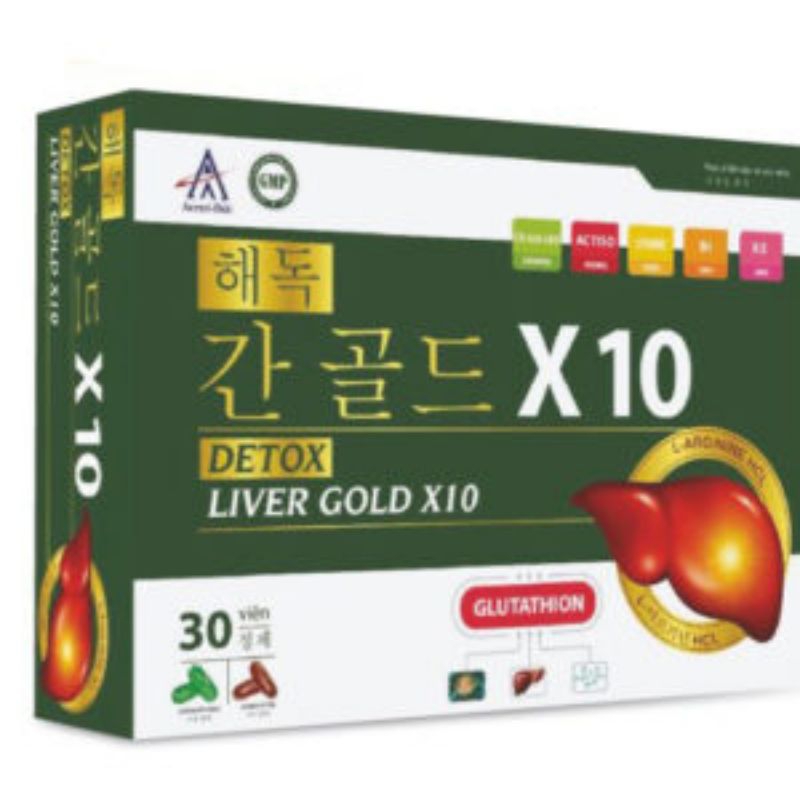 GIẢI Độc GAN LIVER GOLD (H 30 VIEN)