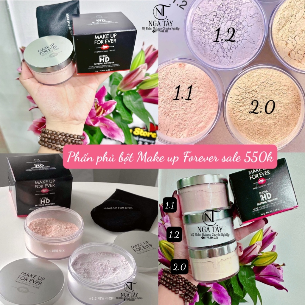 Phấn phủ bột Make Up For Ultra HD Setting Powder 16G Make Up For Ever [Hàng chính hãng]