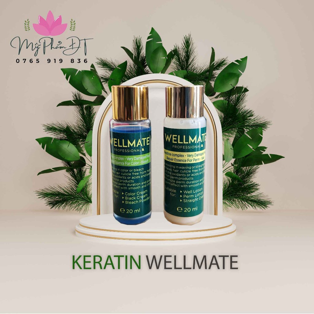 Keratin phục hồi Wellmate dành cho tóc Uốn - Duỗi - Nhuộm