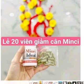  Viên Uống Thảo Mộc Minci Ideal Viên Uống Hỗ Trợ Giảm Cân  tách lẻ dùng thử 20 viên  