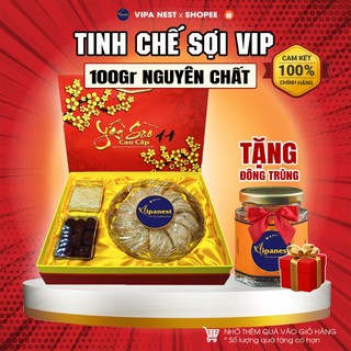 100g yến sào tinh chế vip nhiều sợi to dài nguyên chất nha trang vipa yến tinh chế nha trang cao cấp loại vip