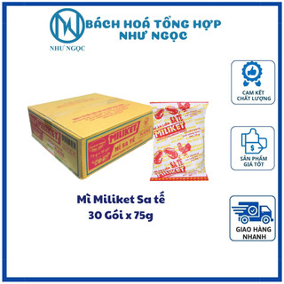 Mì miliket sa tế giấy vàng gói 75g - bách hóa tổng hợp như ngọc
