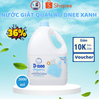 Nước giặt quần áo D-nee Organic Thái Lan 3000ml cho bé  (MÀU XANH DƯƠNG)