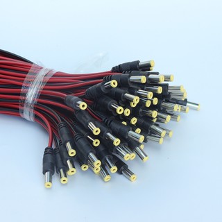 Combo 5 Dây nguồn DC Jack Đực - Cái 5.5mm x 2.1mm
