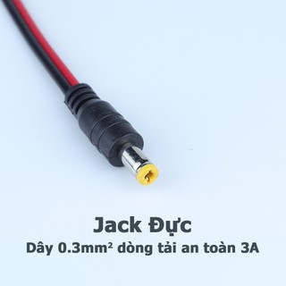 Combo 5 Dây nguồn DC Jack Đực - Cái 5.5mm x 2.1mm