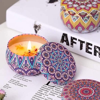 Cốc Nến Thơm Ly Thủy Tinh Scented Candles - Nến Thơm Handmade HộpThiếc không khói