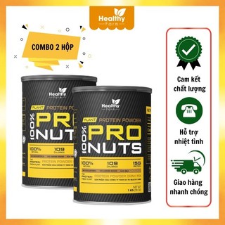 Combo 2 hôp bột protein nuts 1kg hỗ trợ tăng cơ - đốt mỡ dạng lon