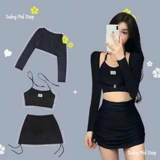 (có ảnh thật) Đồ bơi, Set bikini 3 mảnh có áo rời #NE06 Xuống Phố Shop