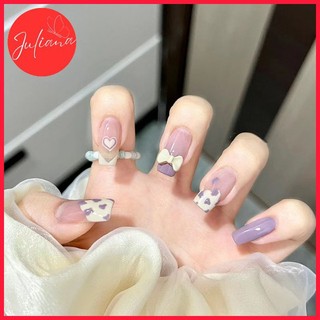 [Mã-D207] Móng Tay Giả Juliana Hộp 24 Nails Box (Kèm Phụ Kiện Làm Móng)