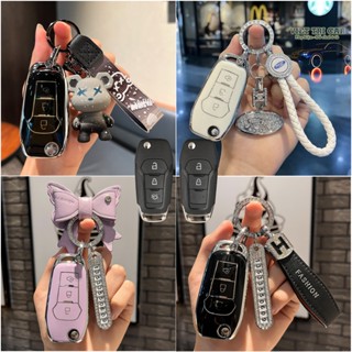 Ốp Chìa Khoá Xe Ford Ranger XLT, Ranger Wildtrak 2016-2021, XLS 2019 2020 2021...Chìa Gập ( Chìa Cơ)