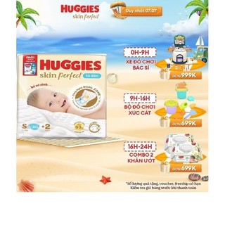 Tã dán sơ sinh huggies S80+2 mẫu mới từ 4-8kg