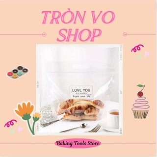 Túi zip love you đựng bánh mì size 32*27*11cm!