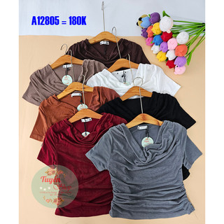 Áo thun ôm cổ đỗ